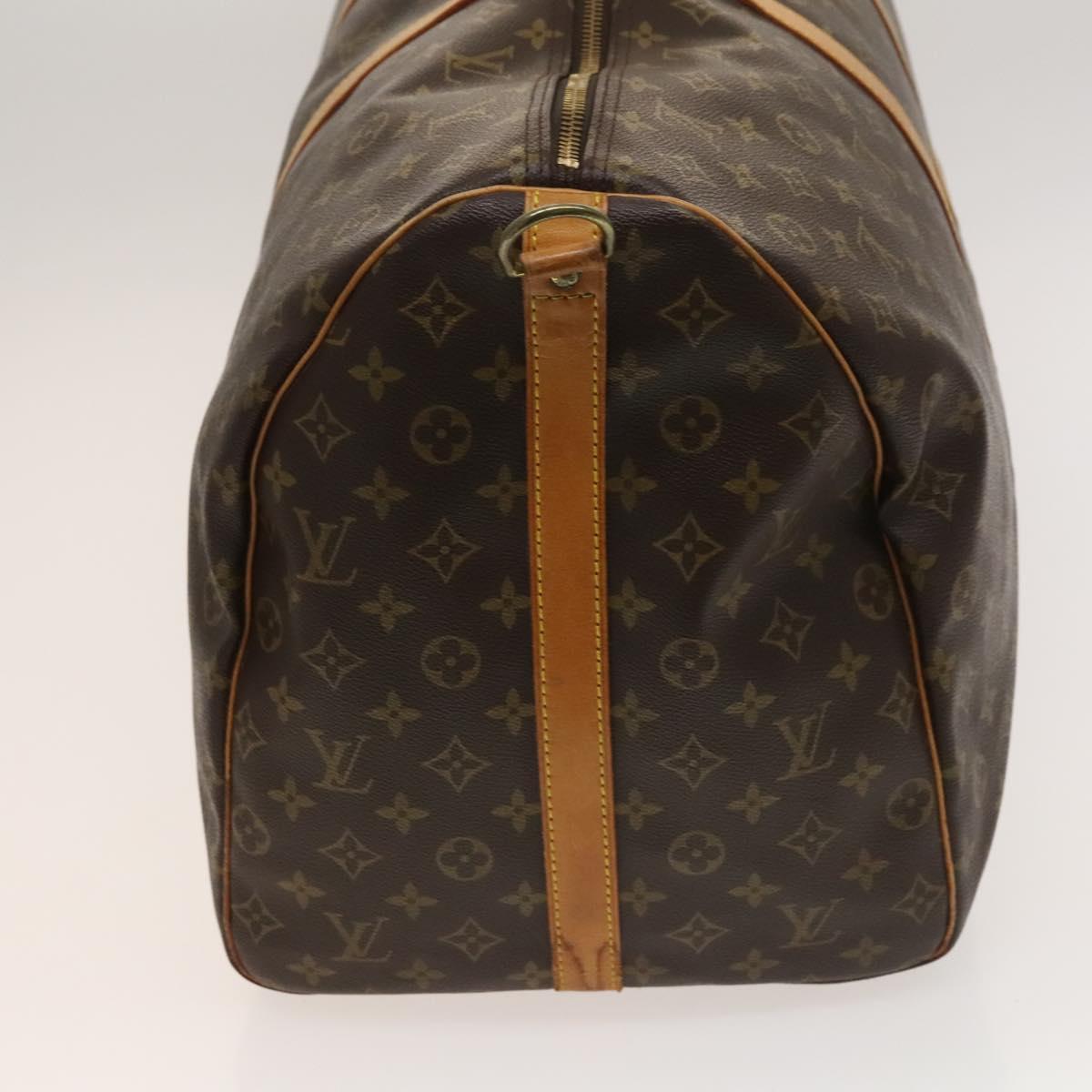 Louis Vuitton Keepall Bandoulière 60, Brown, Canvas, travel