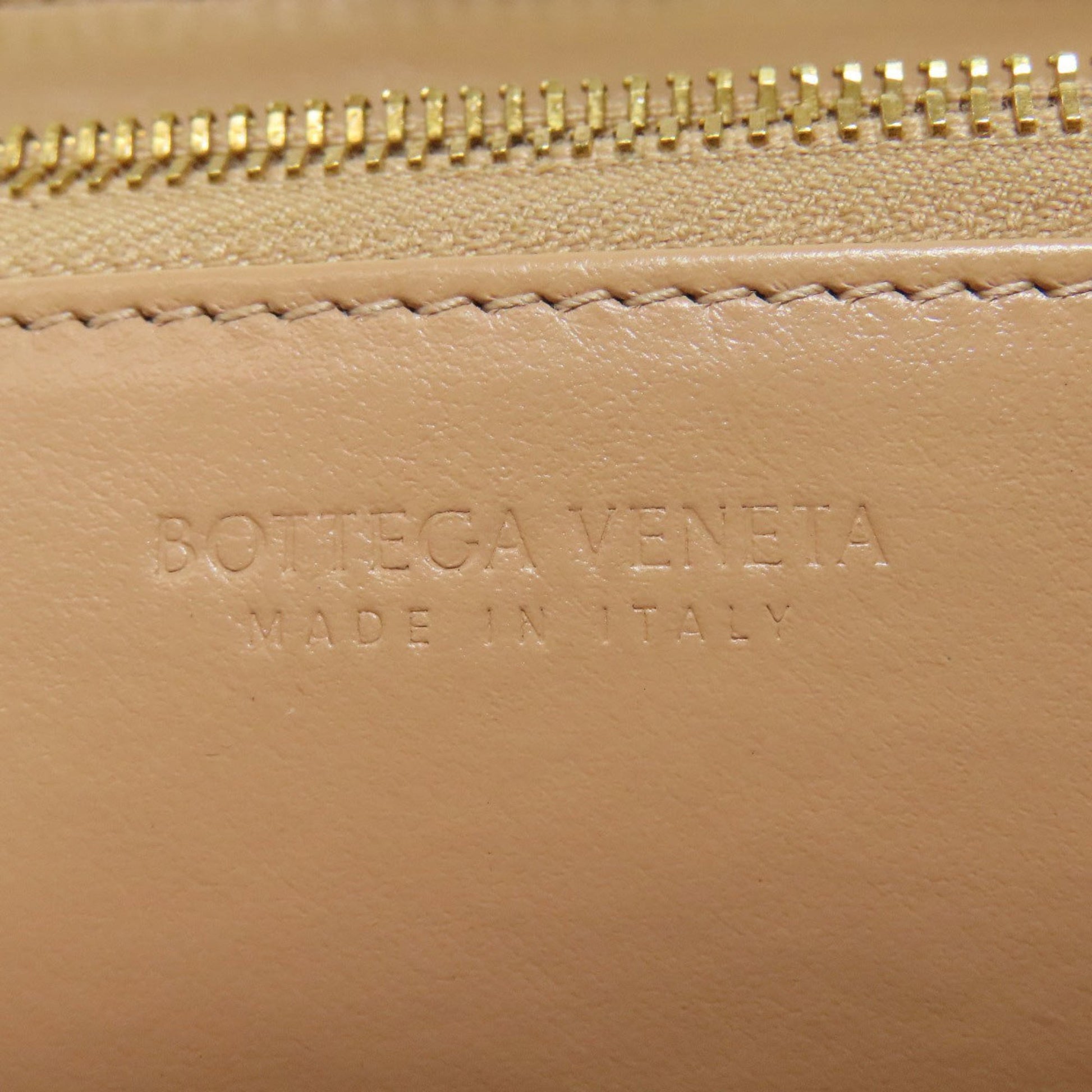 Bottega Veneta, Beige, Leather, wallet