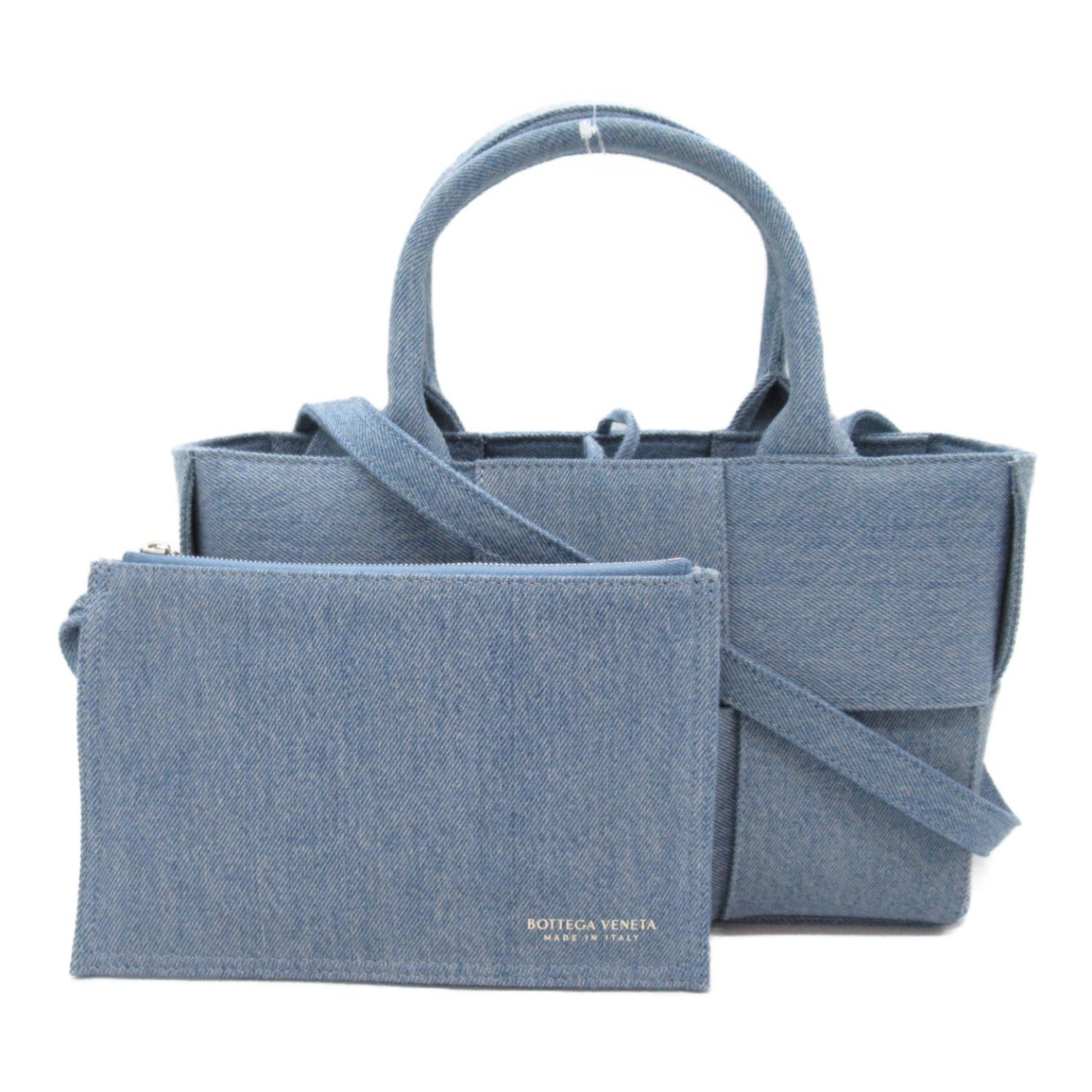 Bottega Veneta Arco, Blue, Denim - Jeans, tote