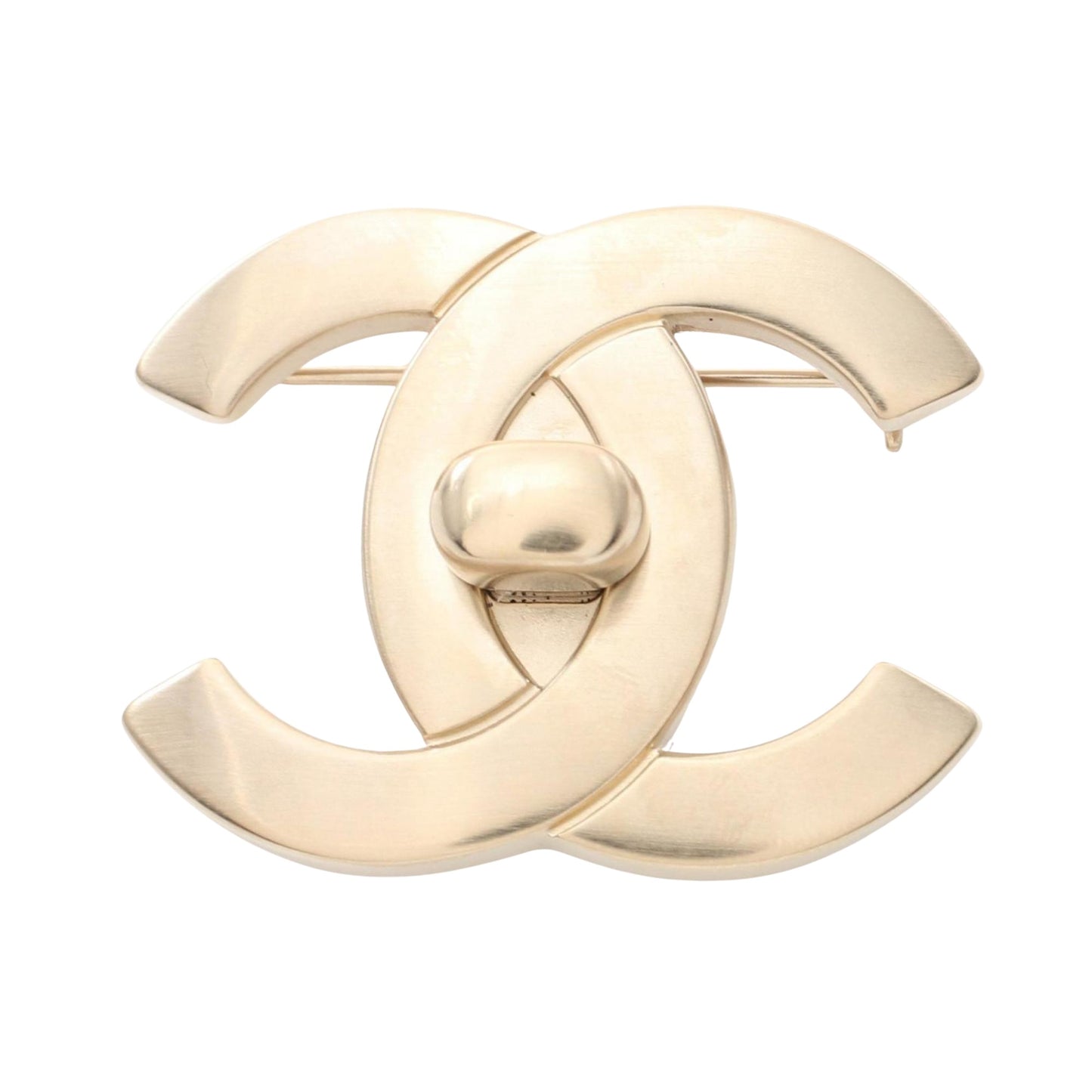 Chanel Coco Mark, Gold, Gold Plated, brooch