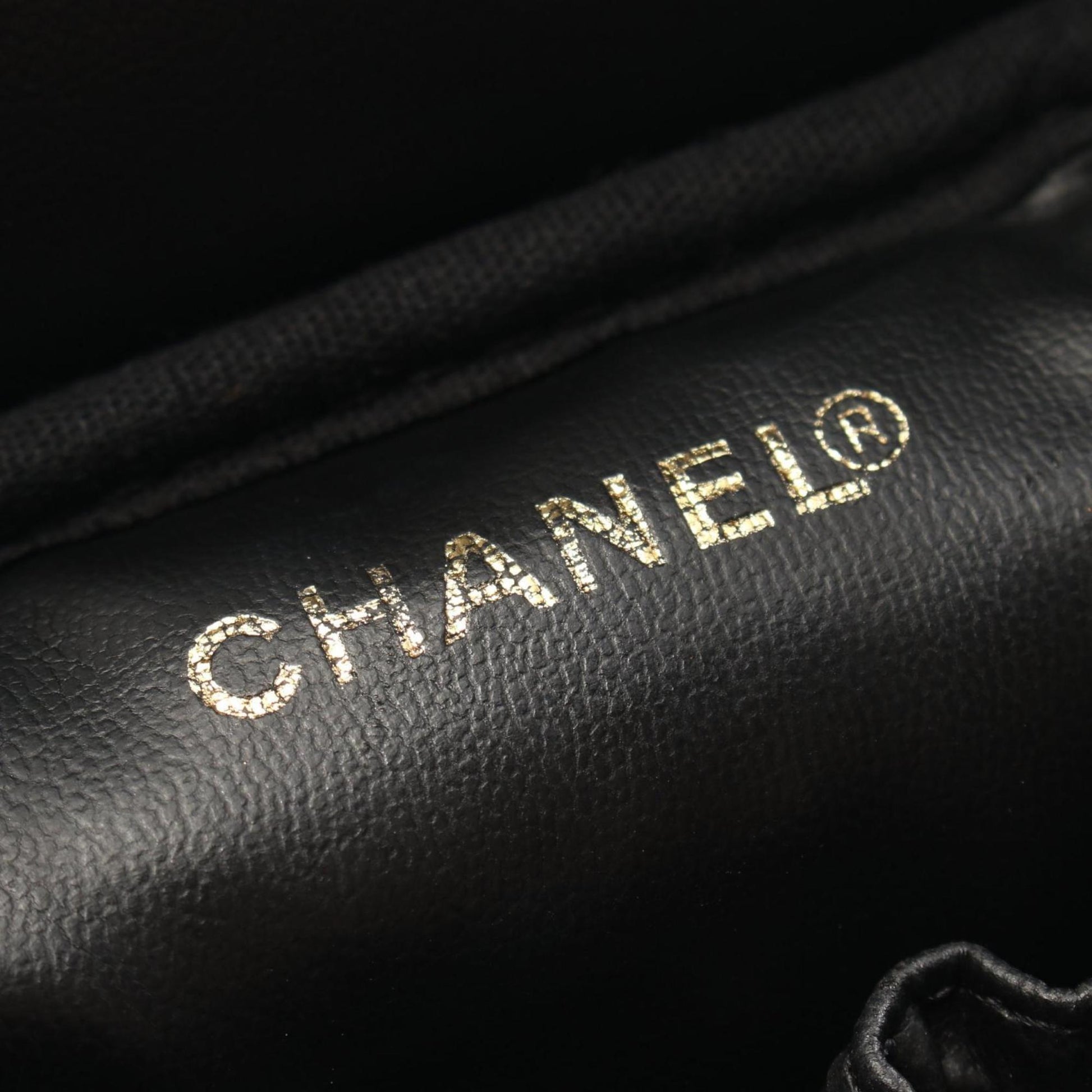 Chanel Vanity, Black, Leather, handbag