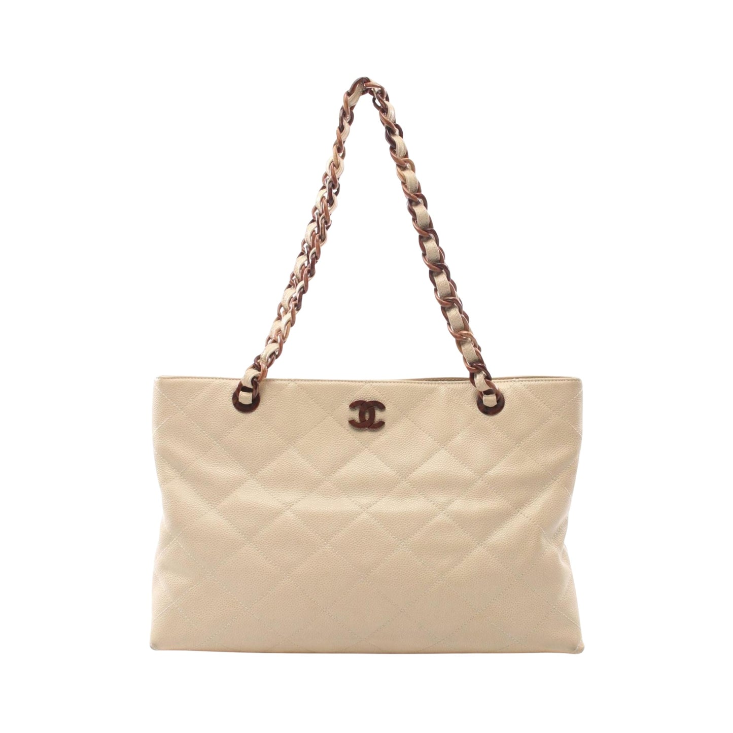 Chanel Cabas, Beige, Leather, tote