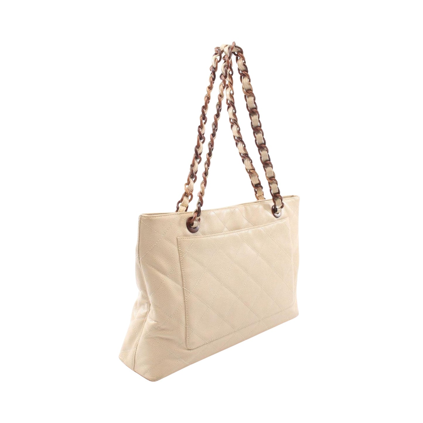 Chanel Cabas, Beige, Leather, tote