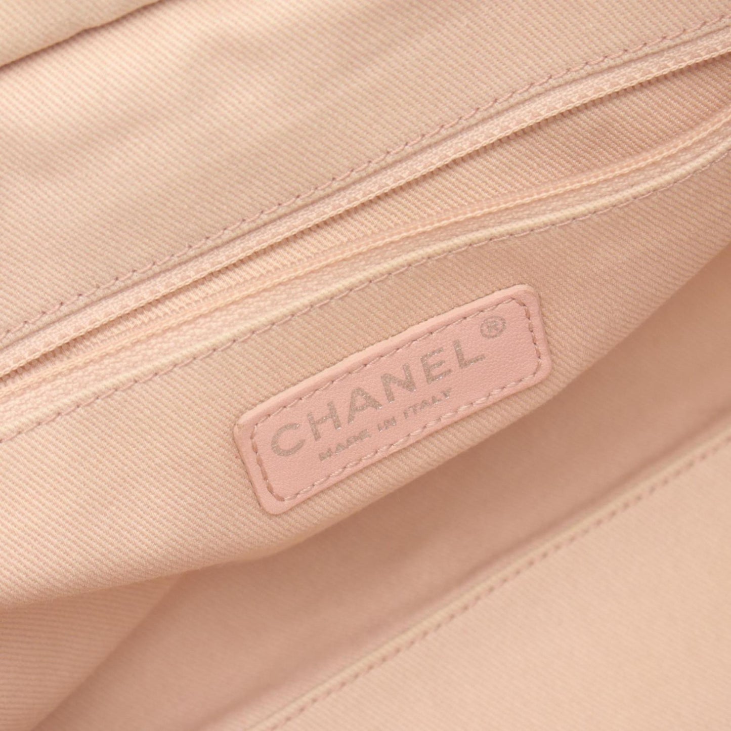 Chanel Deauville, Pink, Canvas, shoulder