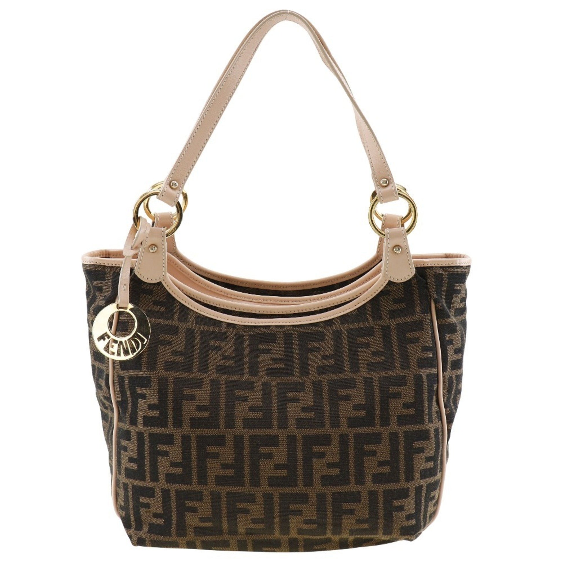 Fendi Zucca, Brown, Canvas, tote