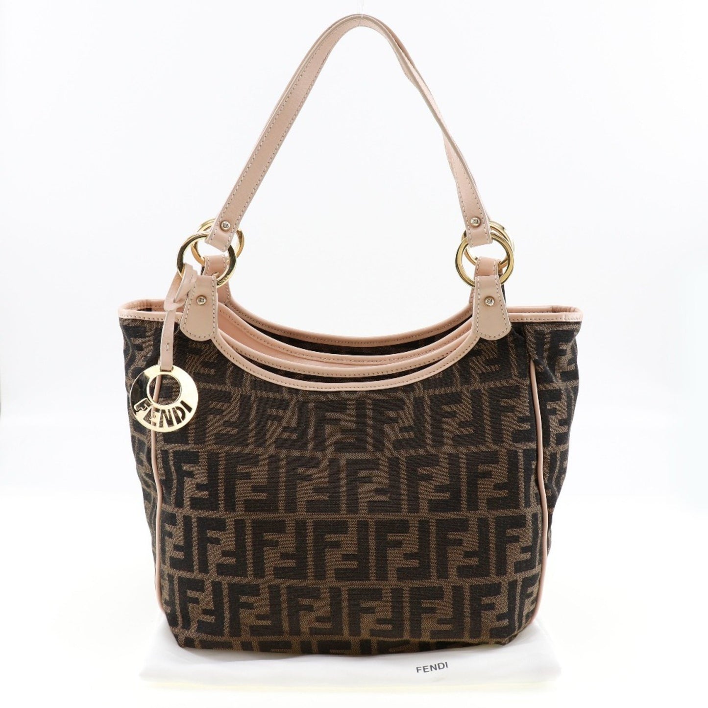 Fendi Zucca, Brown, Canvas, tote