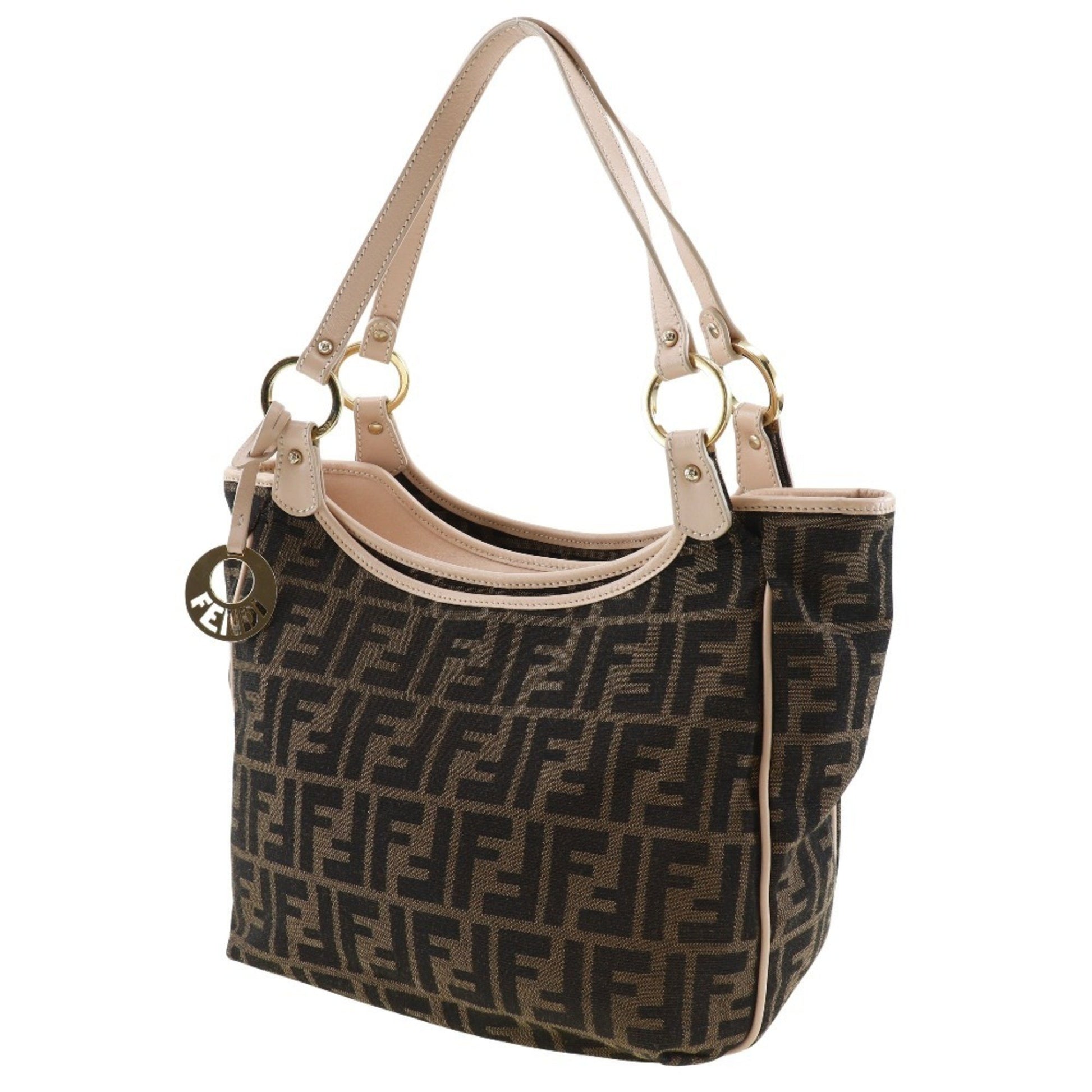 Fendi Zucca, Brown, Canvas, tote