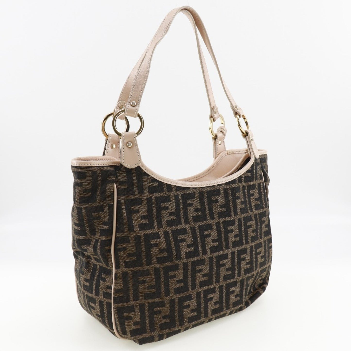 Fendi Zucca, Brown, Canvas, tote