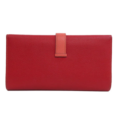Hermès Béarn, Red, Leather, wallet