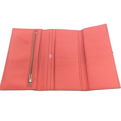 Hermès Béarn, Red, Leather, wallet