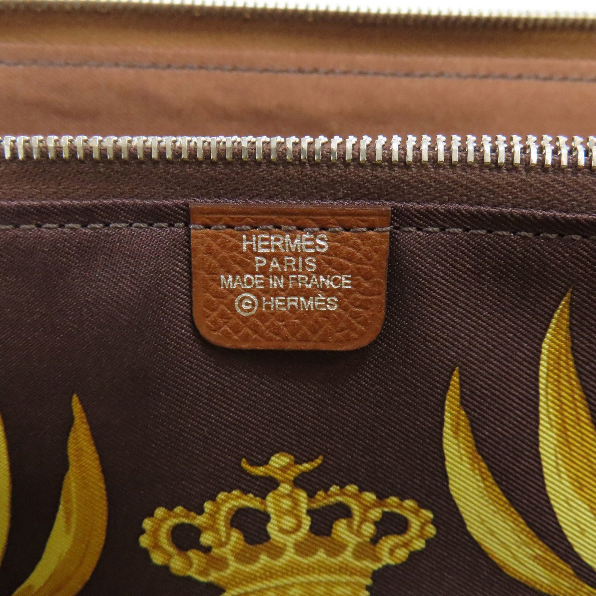 Hermès Silk'In, Brown, Leather, wallet