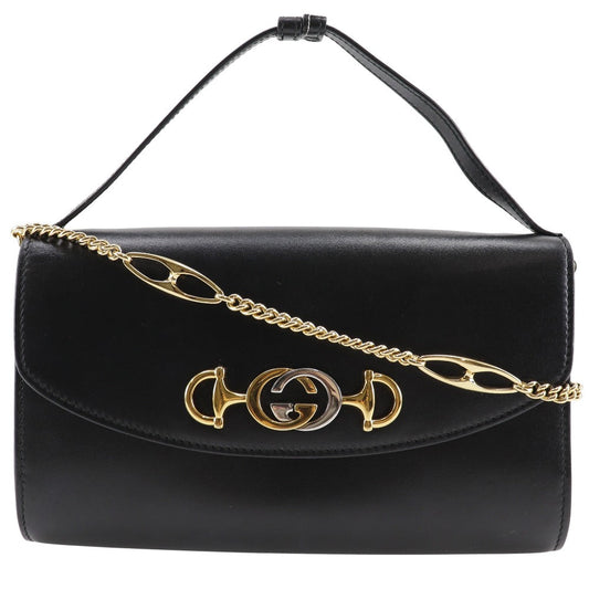 Gucci Zumi, Black, Leather, handbag