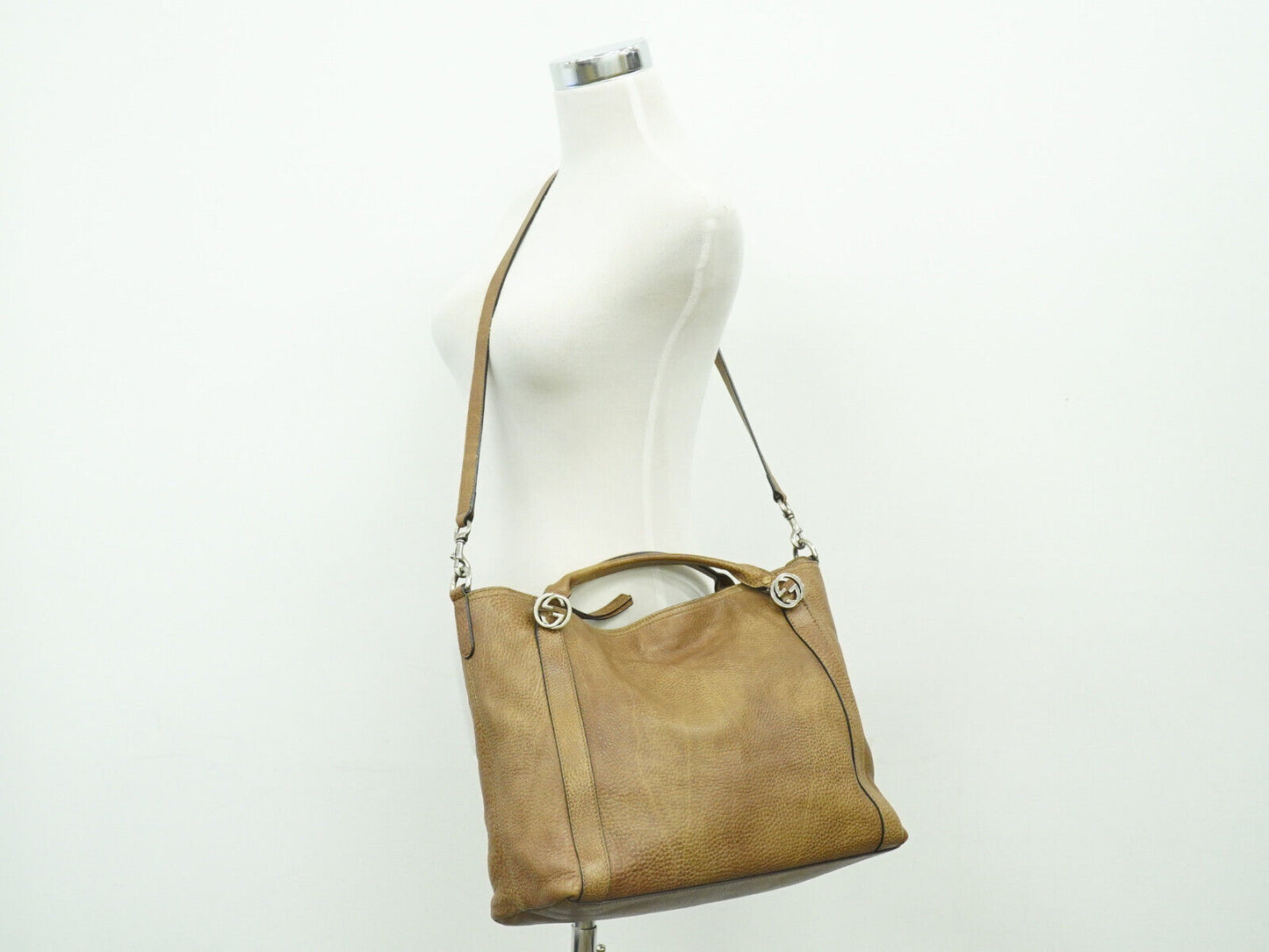 Gucci Miss GG, Brown, Leather, tote