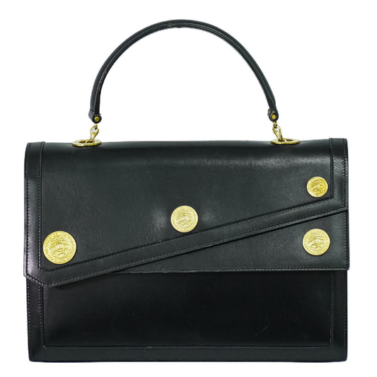 Céline, Black, Leather, handbag