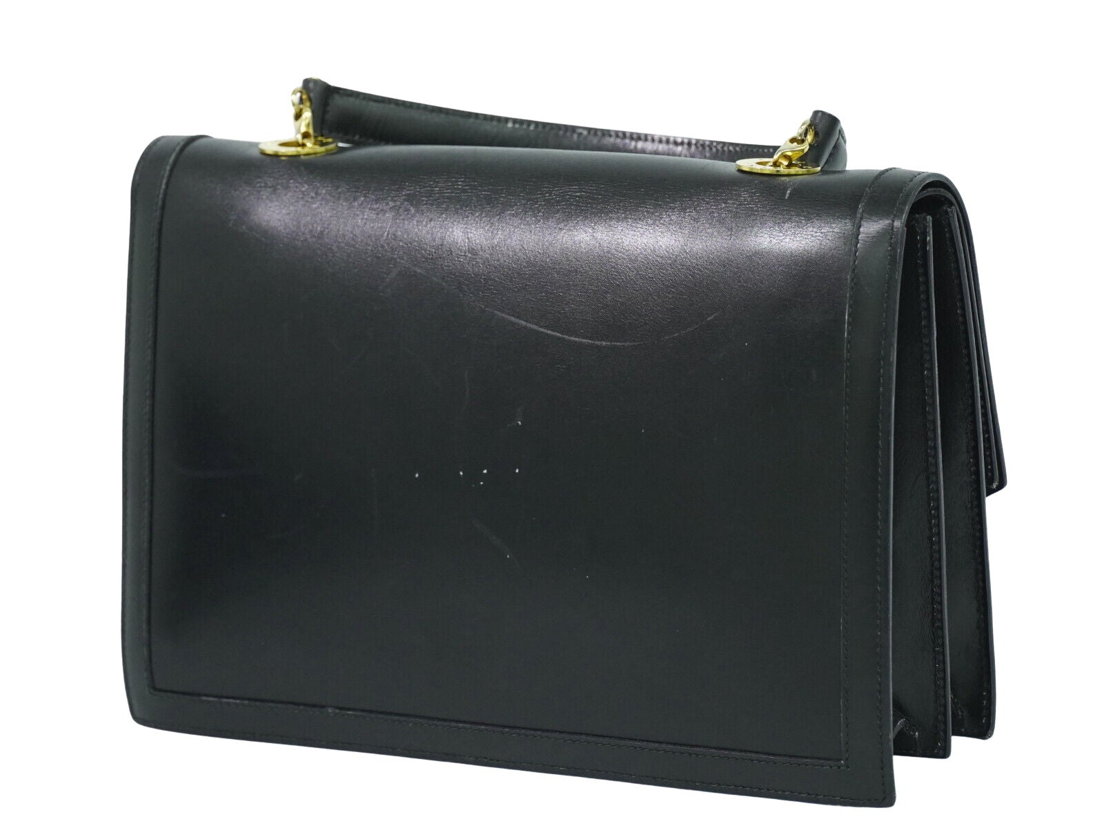 Céline, Black, Leather, handbag