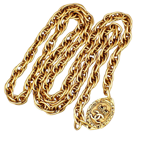 Chanel Coco Mark, Gold, Gold Plated, belt