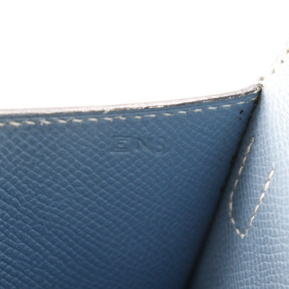 Hermès Amelie, Blue, Leather, shoulder