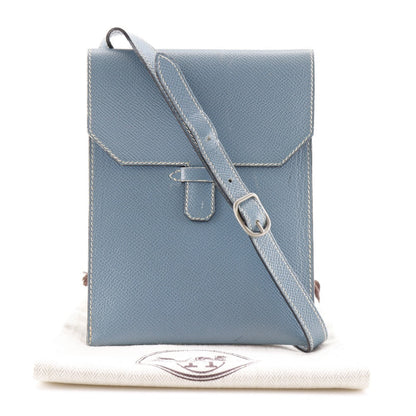 Hermès Amelie, Blue, Leather, shoulder