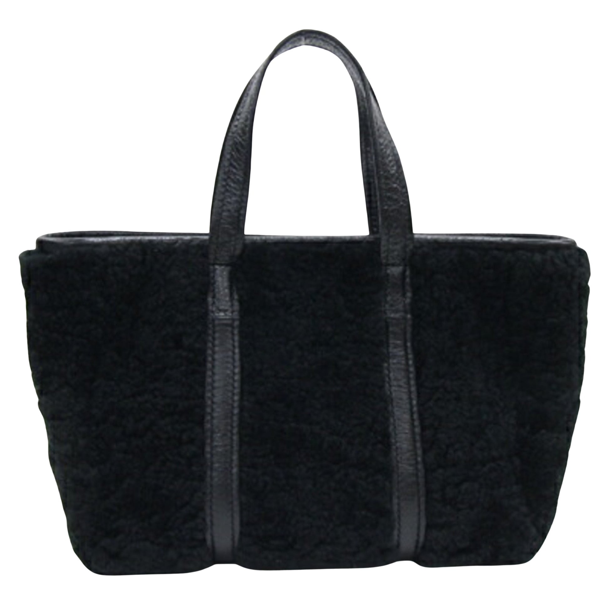 Balenciaga Everyday, Black, Wool, handbag