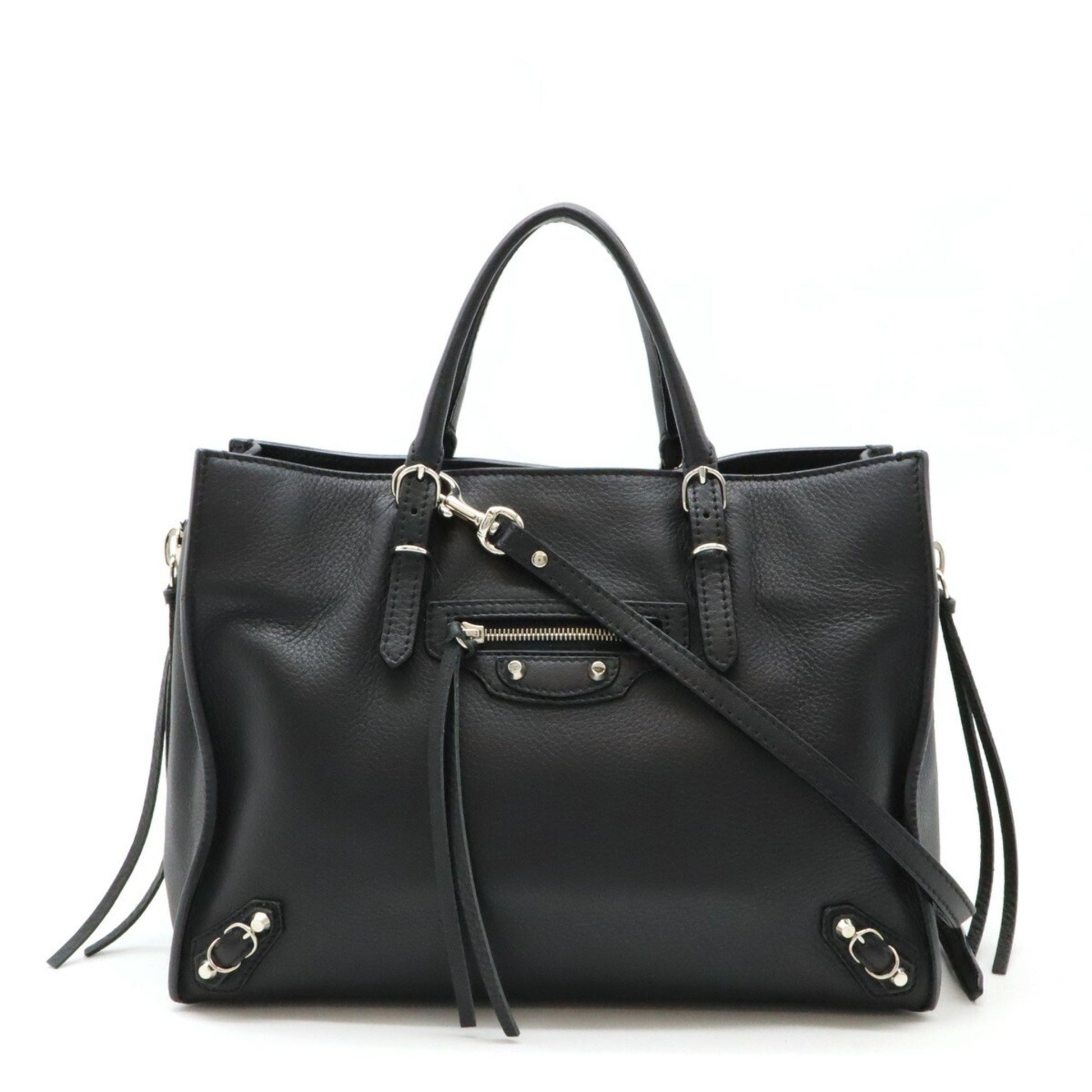 Balenciaga City, Black, Leather, handbag