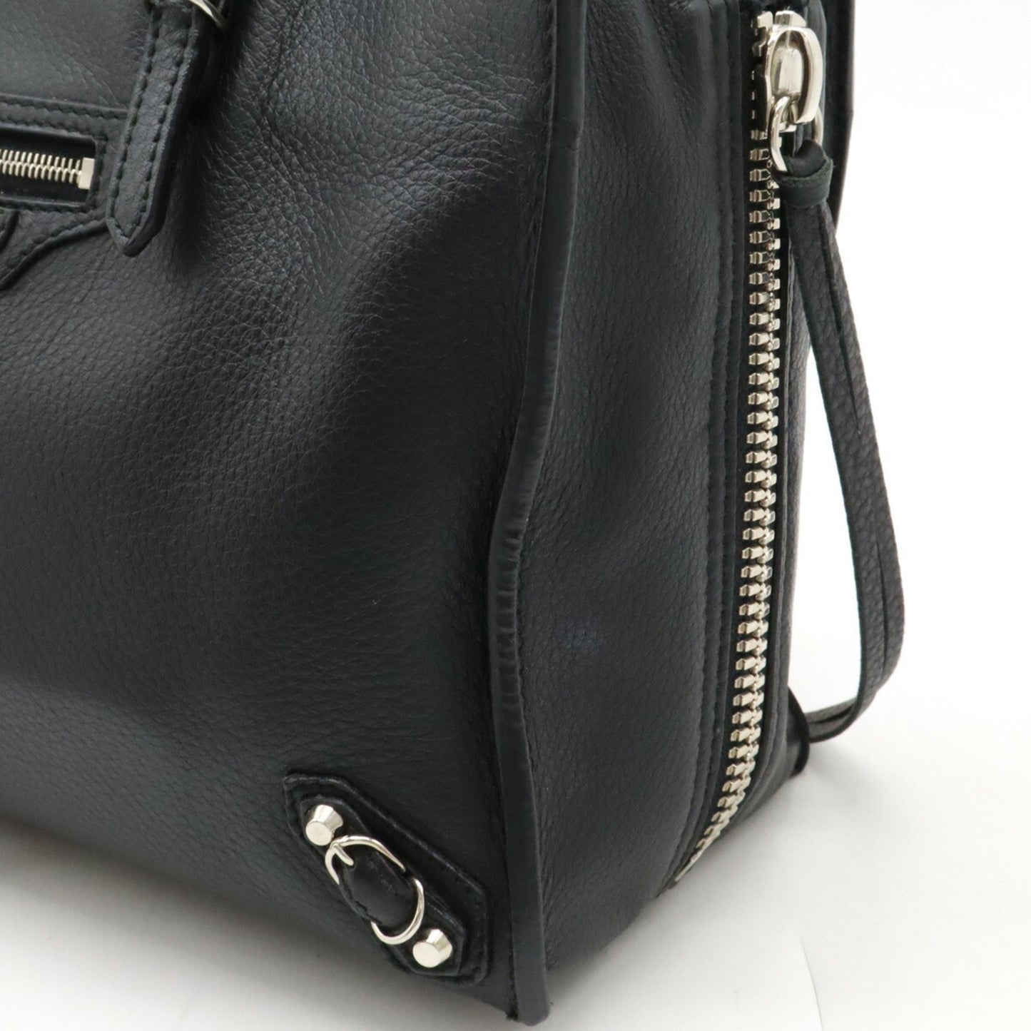 Balenciaga City, Black, Leather, handbag