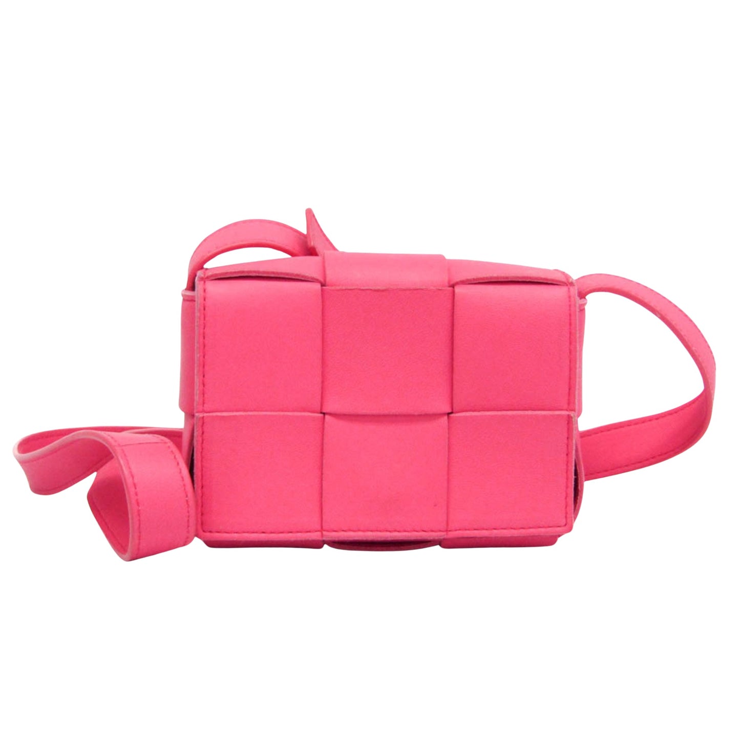 Bottega Veneta Cassette, Pink, Leather, shoulder