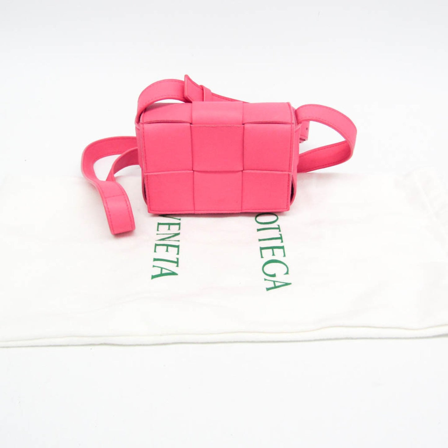 Bottega Veneta Cassette, Pink, Leather, shoulder