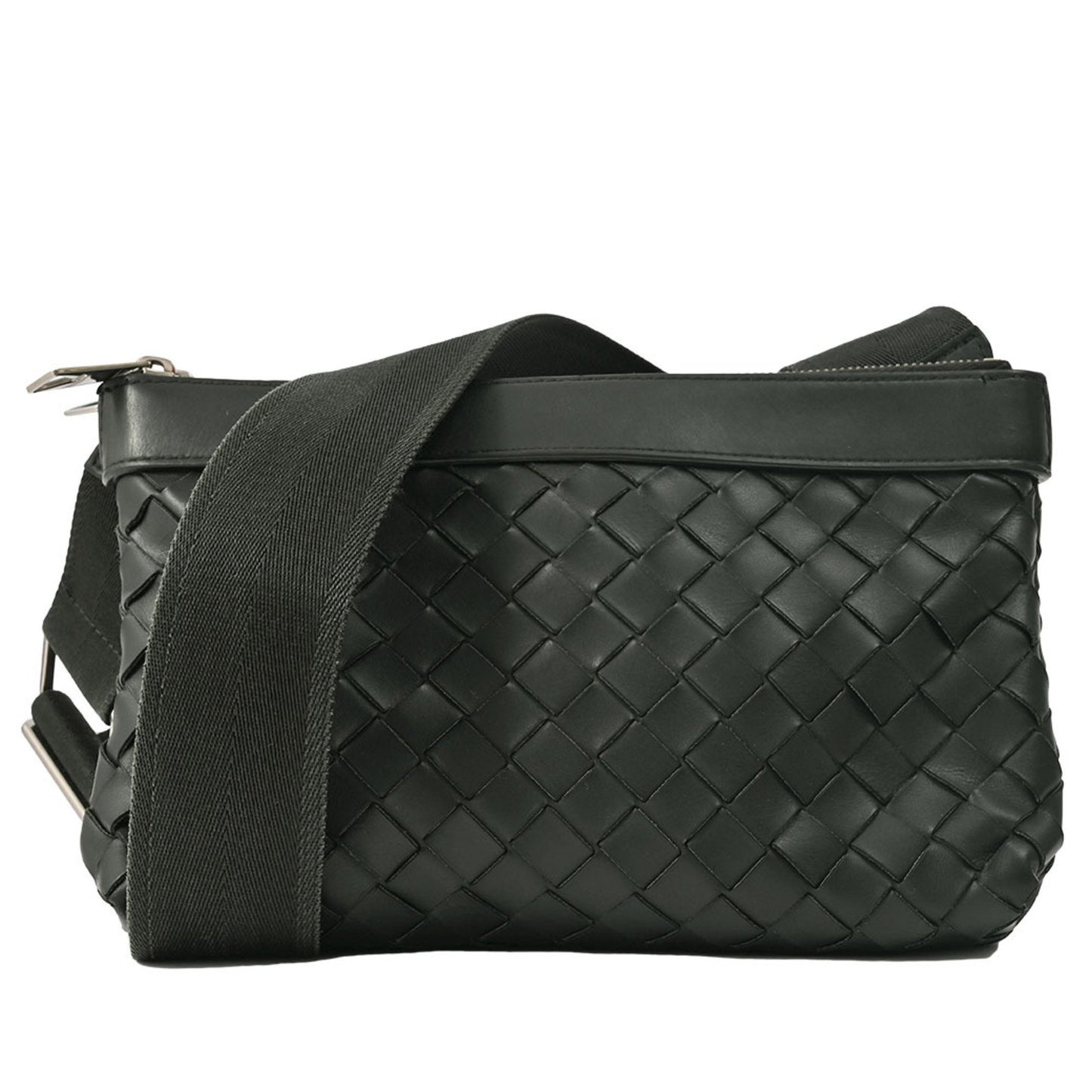 Bottega Veneta Intrecciato, Black, Leather, shoulder