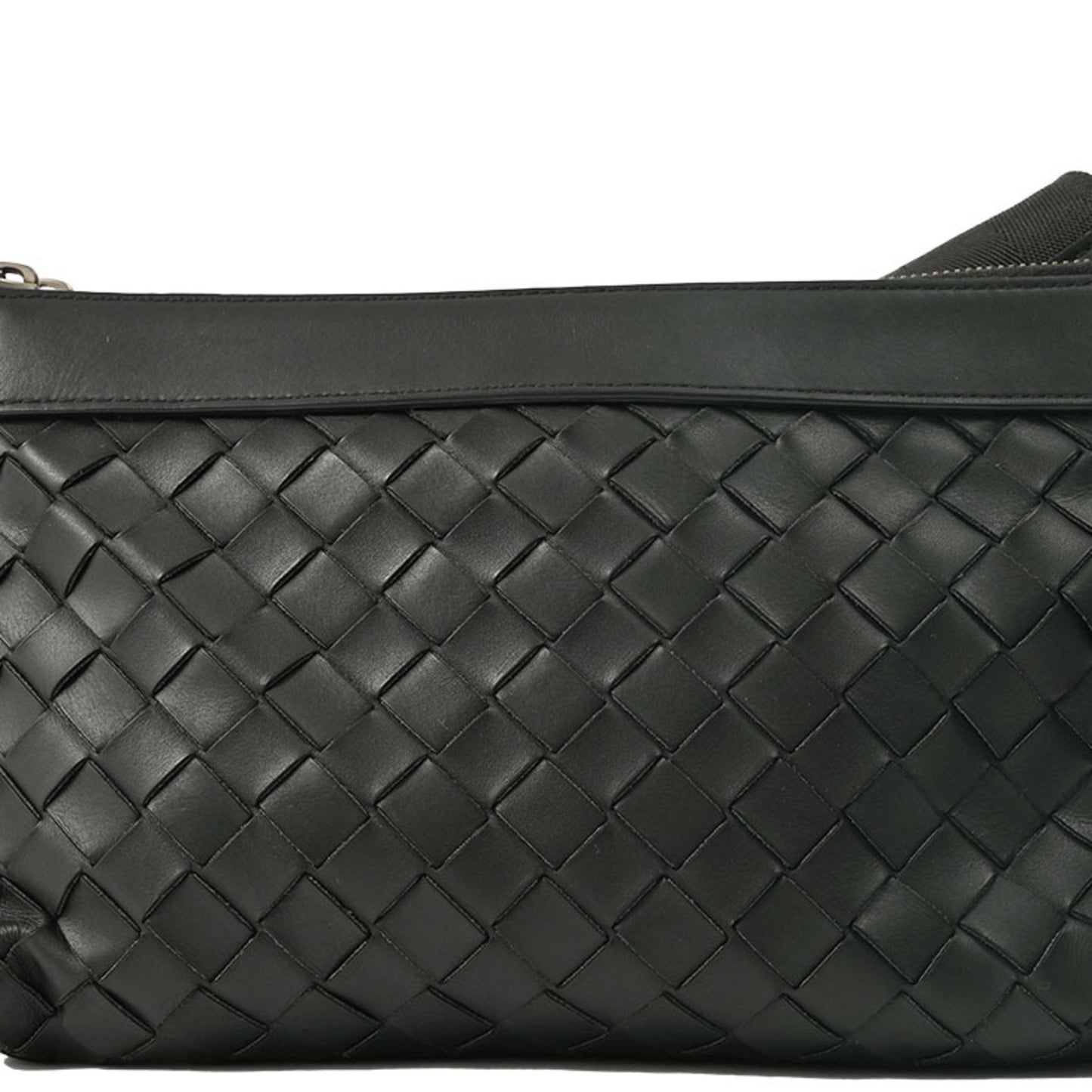 Bottega Veneta Intrecciato, Black, Leather, shoulder