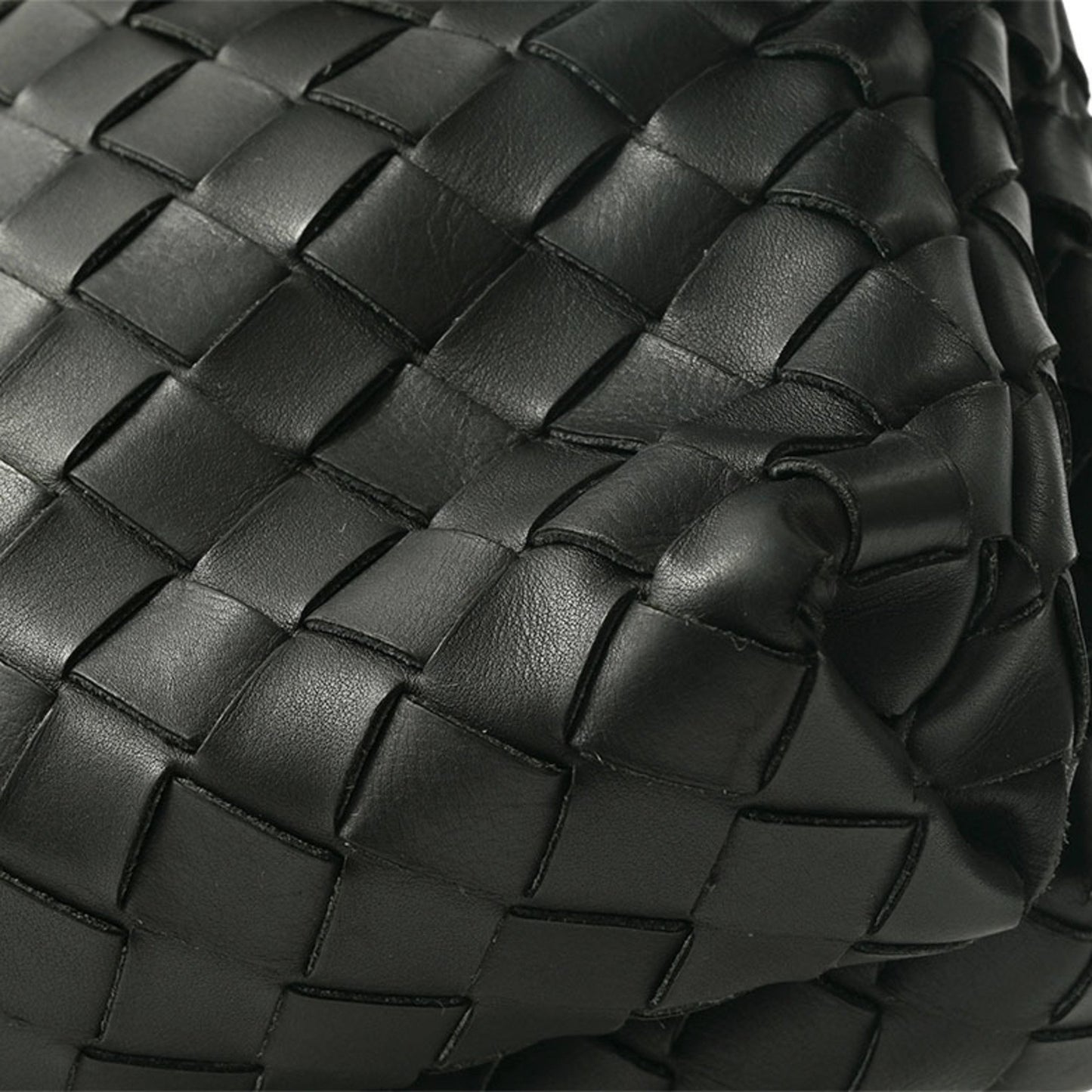 Bottega Veneta Intrecciato, Black, Leather, shoulder