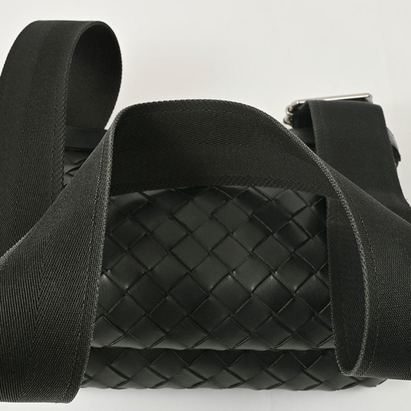 Bottega Veneta Intrecciato, Black, Leather, shoulder