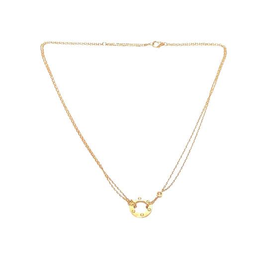 Cartier Love, Gold, Rose Gold, necklace