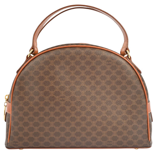 Céline Macadam, Brown, Canvas, handbag