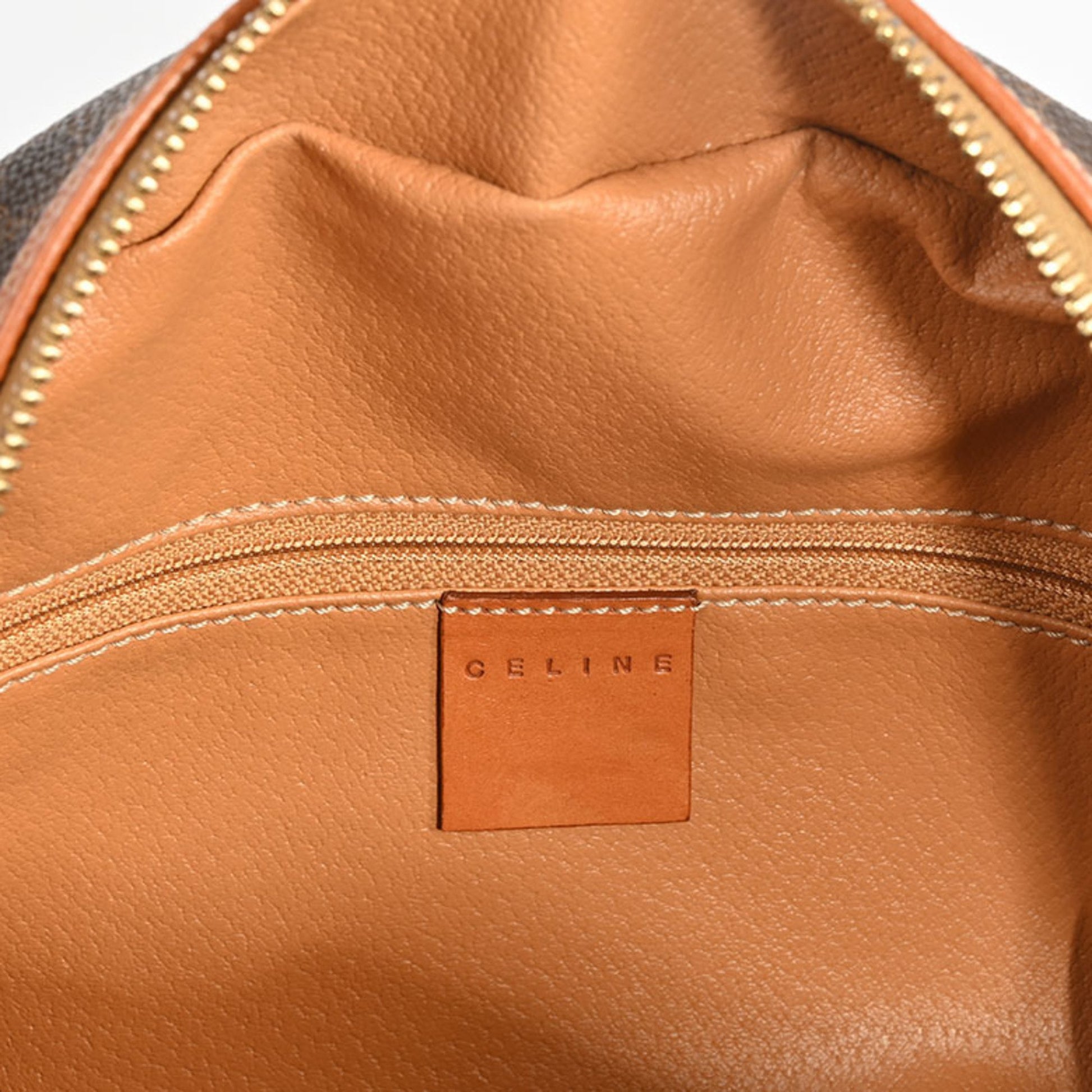 Céline Macadam, Brown, Canvas, handbag