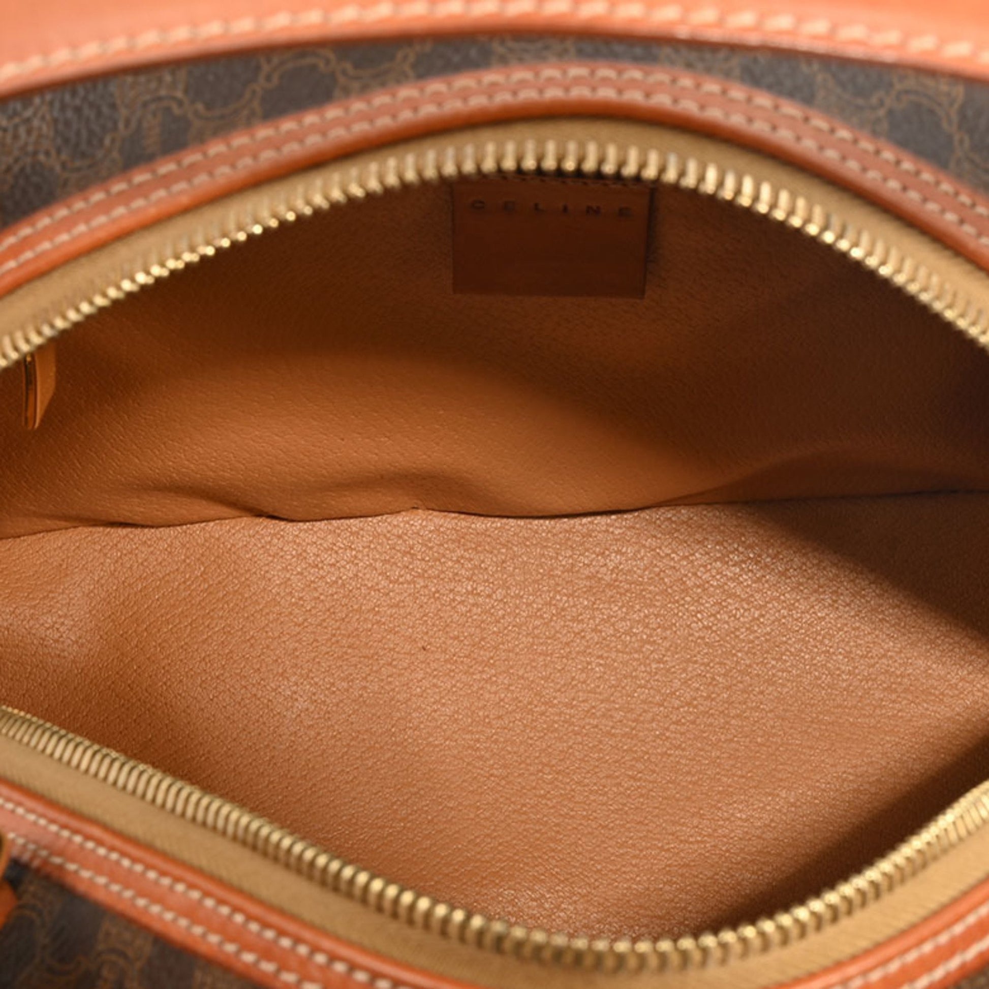 Céline Macadam, Brown, Canvas, handbag