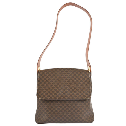 Céline Macadam, Brown, Canvas, shoulder