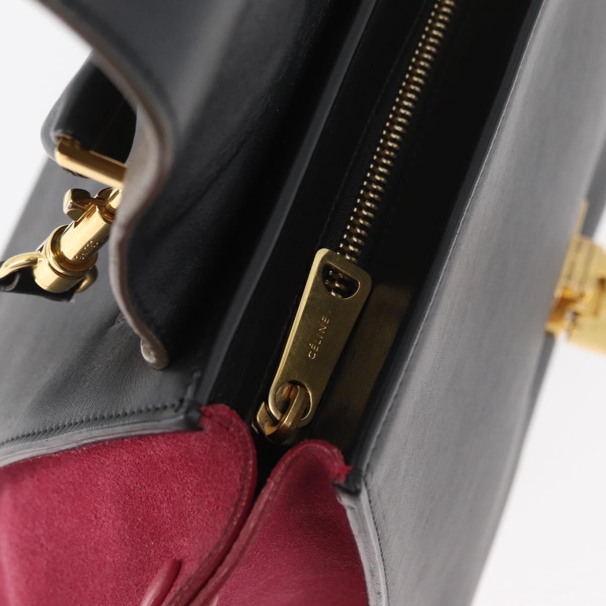 Celine Trapeze Leather with Suede, Multicolour, Leather, Handbag