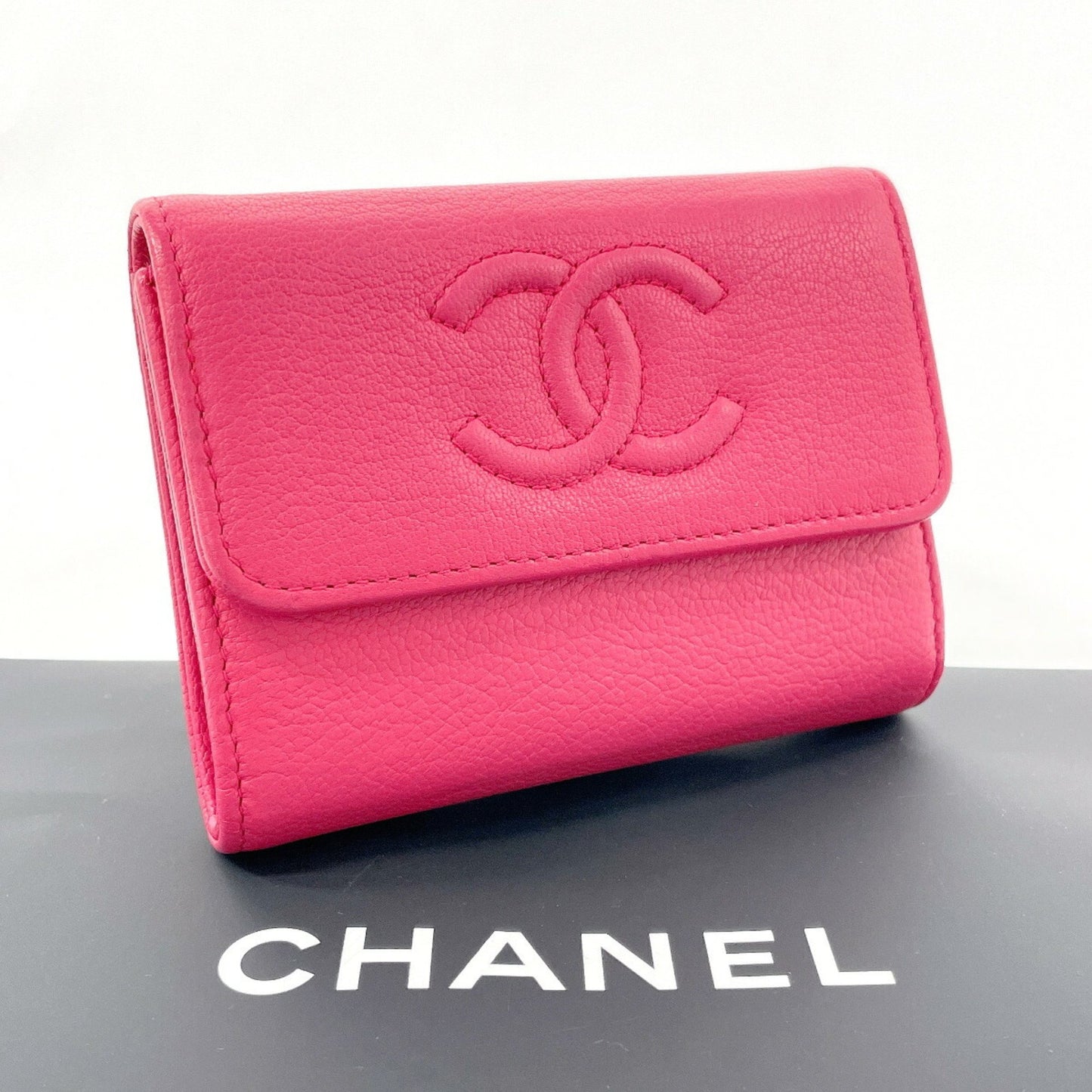 Chanel Chanel 19, Pink, Leather, wallet