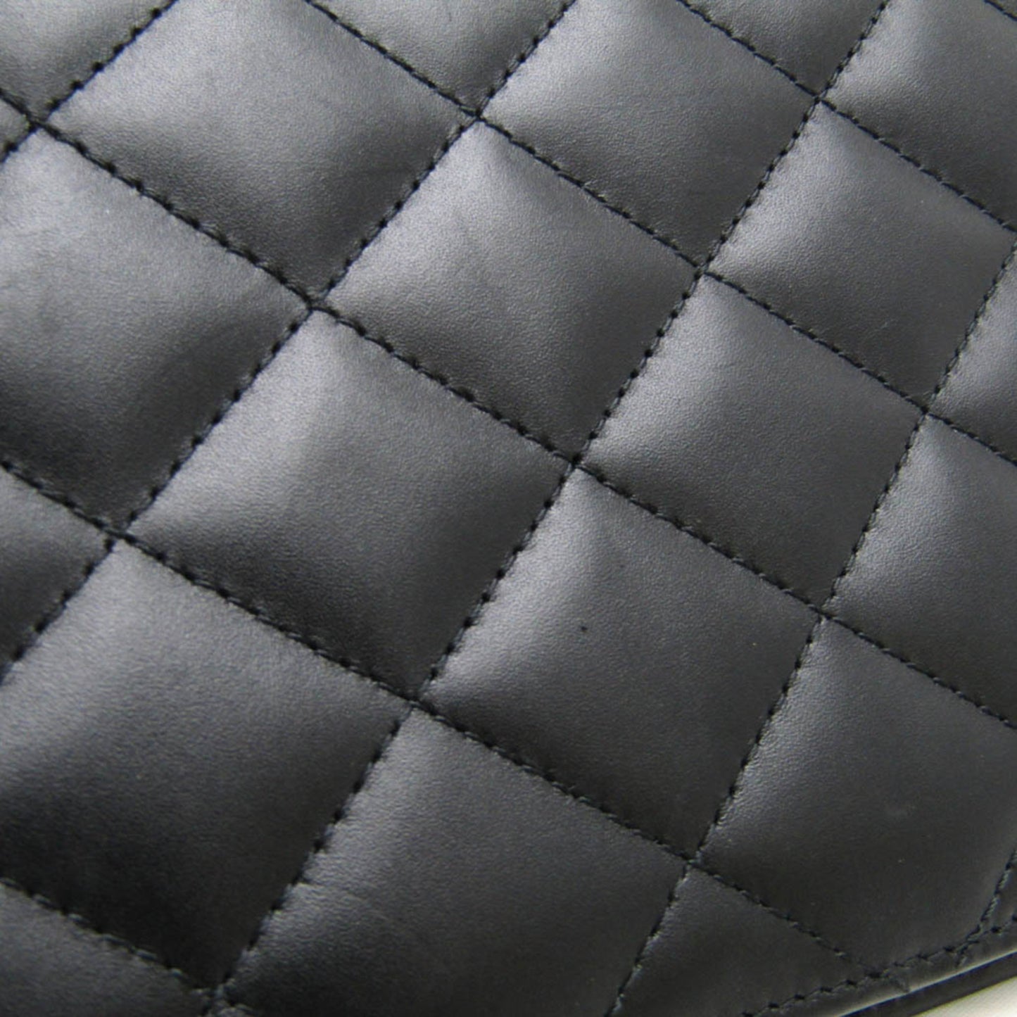 Chanel Cambon line, Black, Leather, wallet