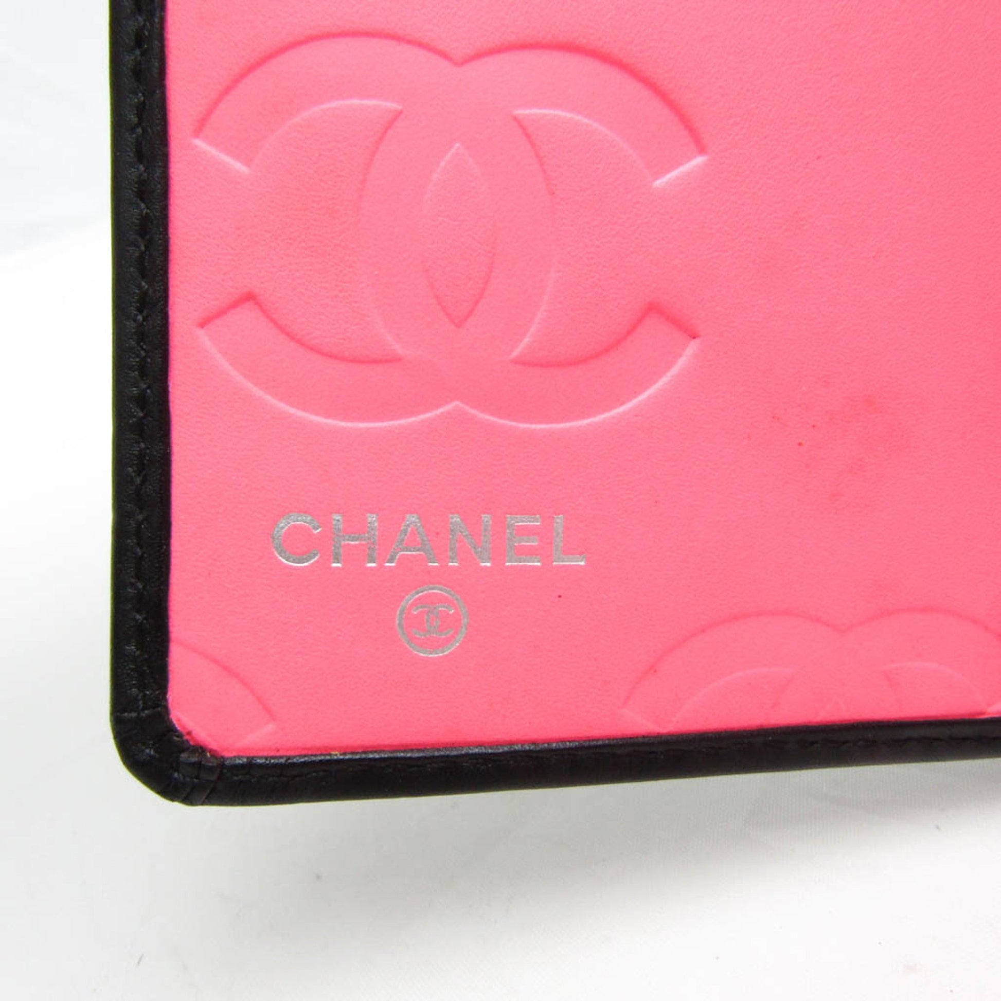 Chanel Cambon line, Black, Leather, wallet