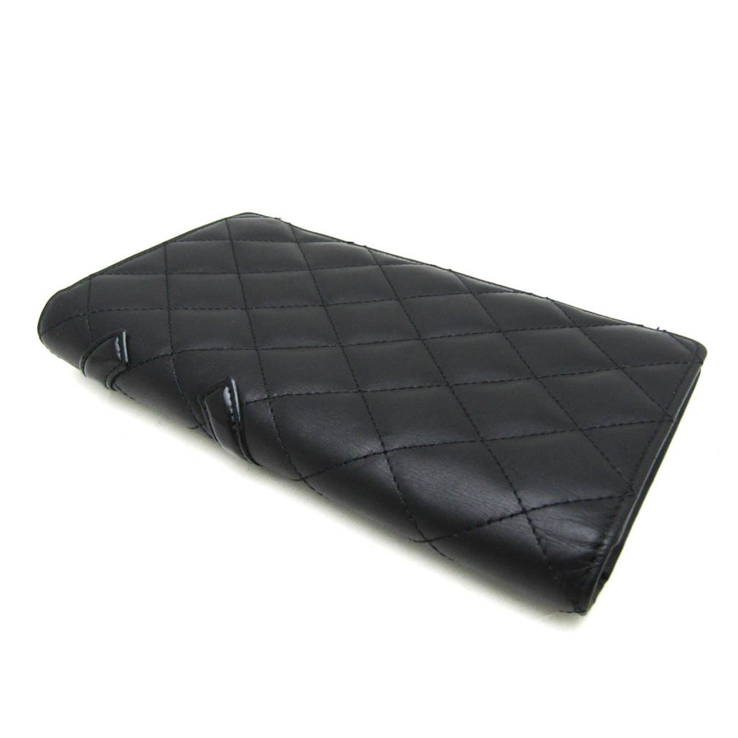 Chanel Cambon line, Black, Leather, wallet