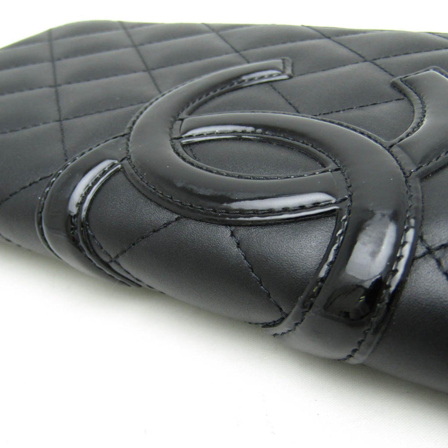 Chanel Cambon line, Black, Leather, wallet