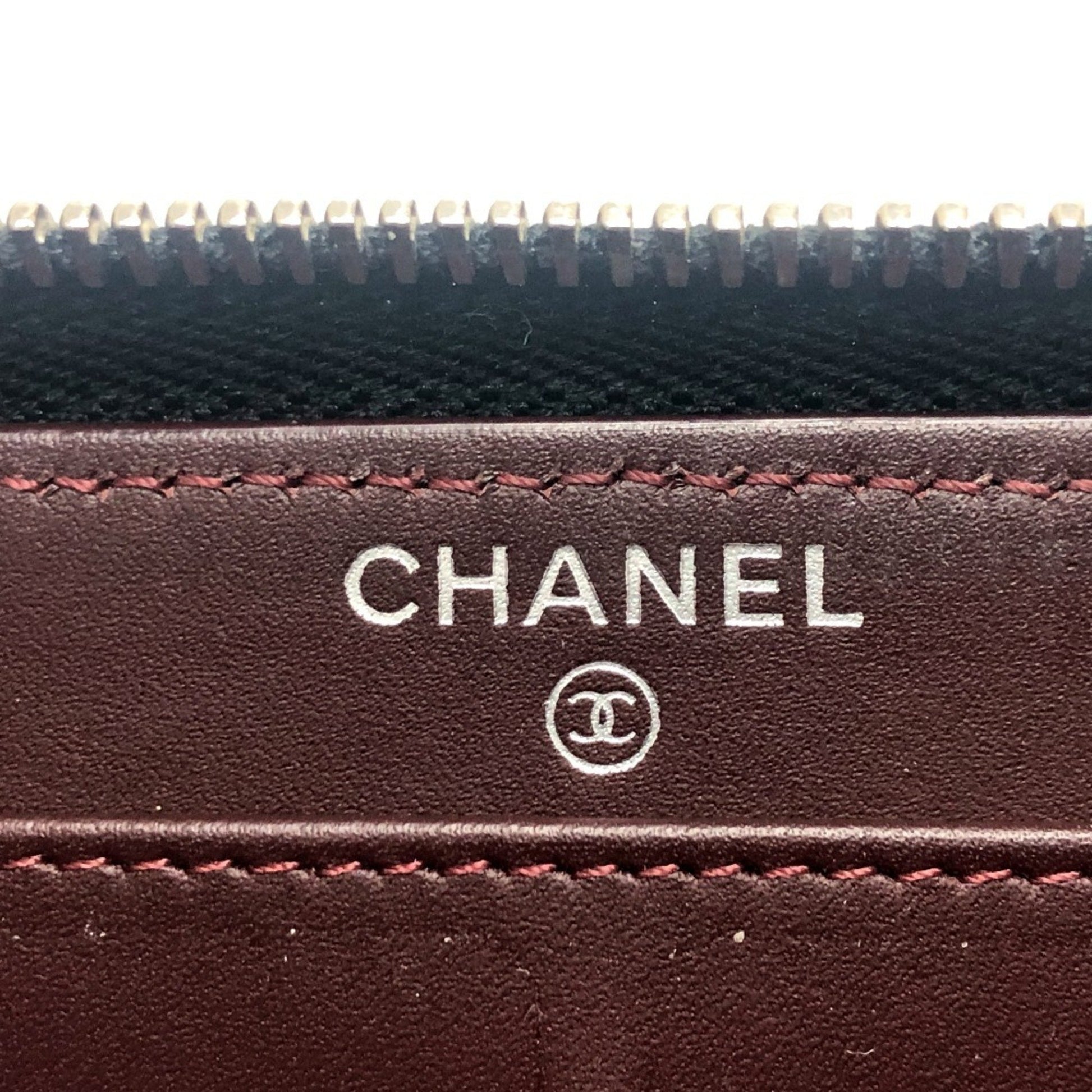 Chanel Zip around wallet, Black, Leather, wallet