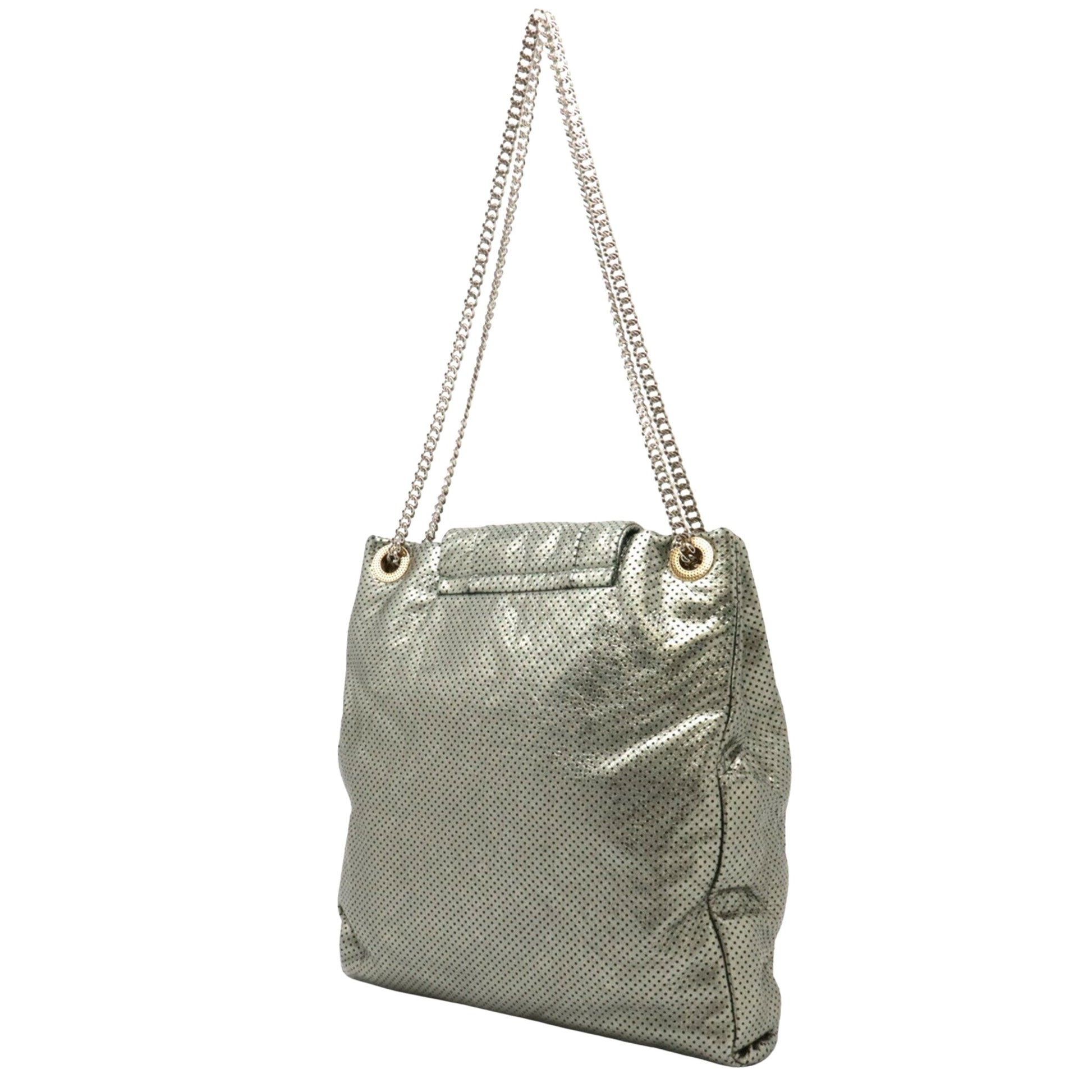 "Chanel 2,55", Grey, Leather, shoulder