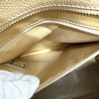 Chanel Shopping, Beige, Leather, tote