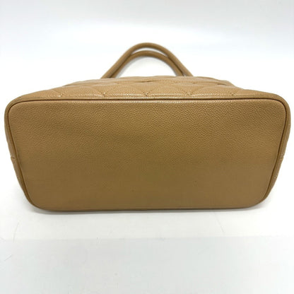 Chanel Shopping, Beige, Leather, tote
