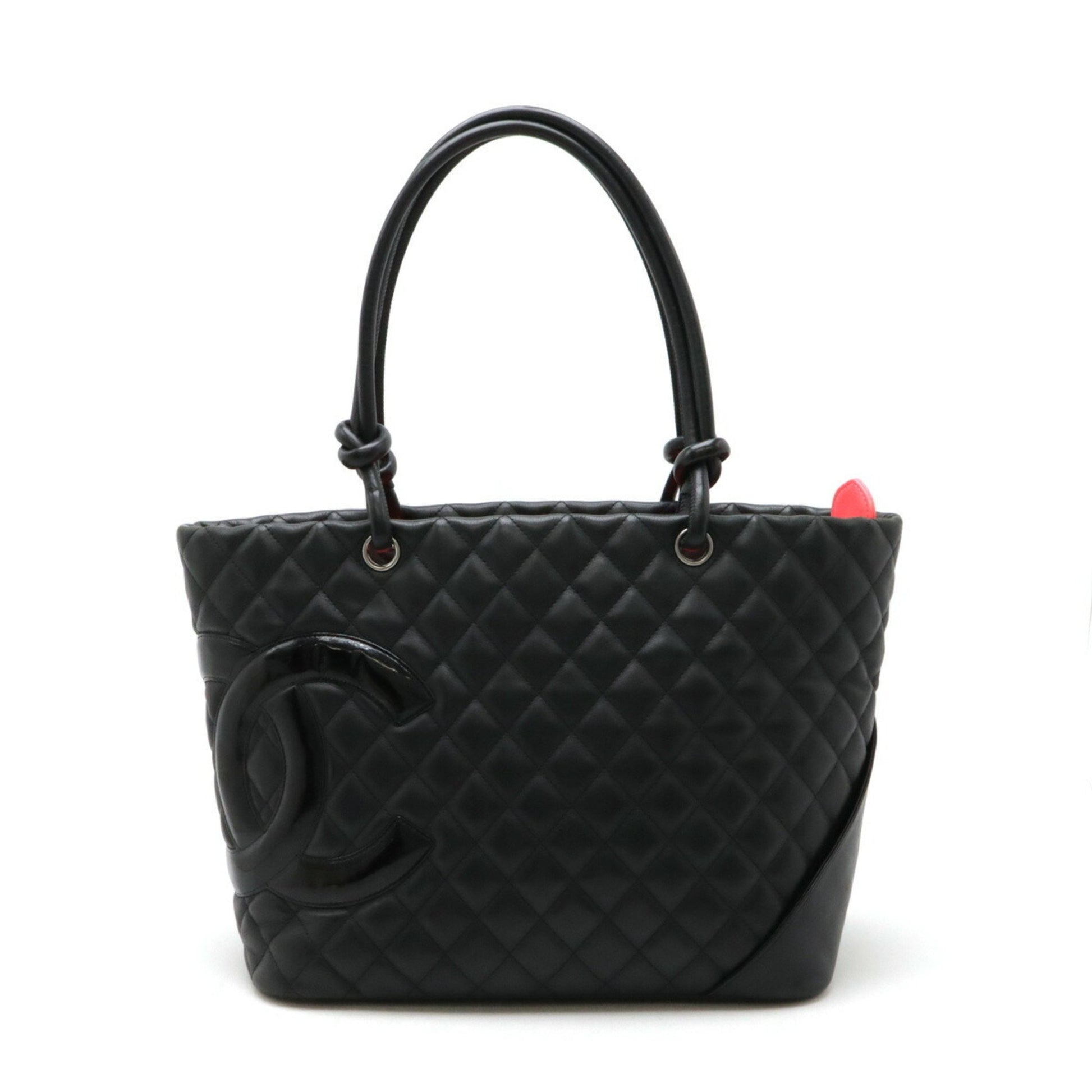 Chanel Cambon, Black, Leather, tote