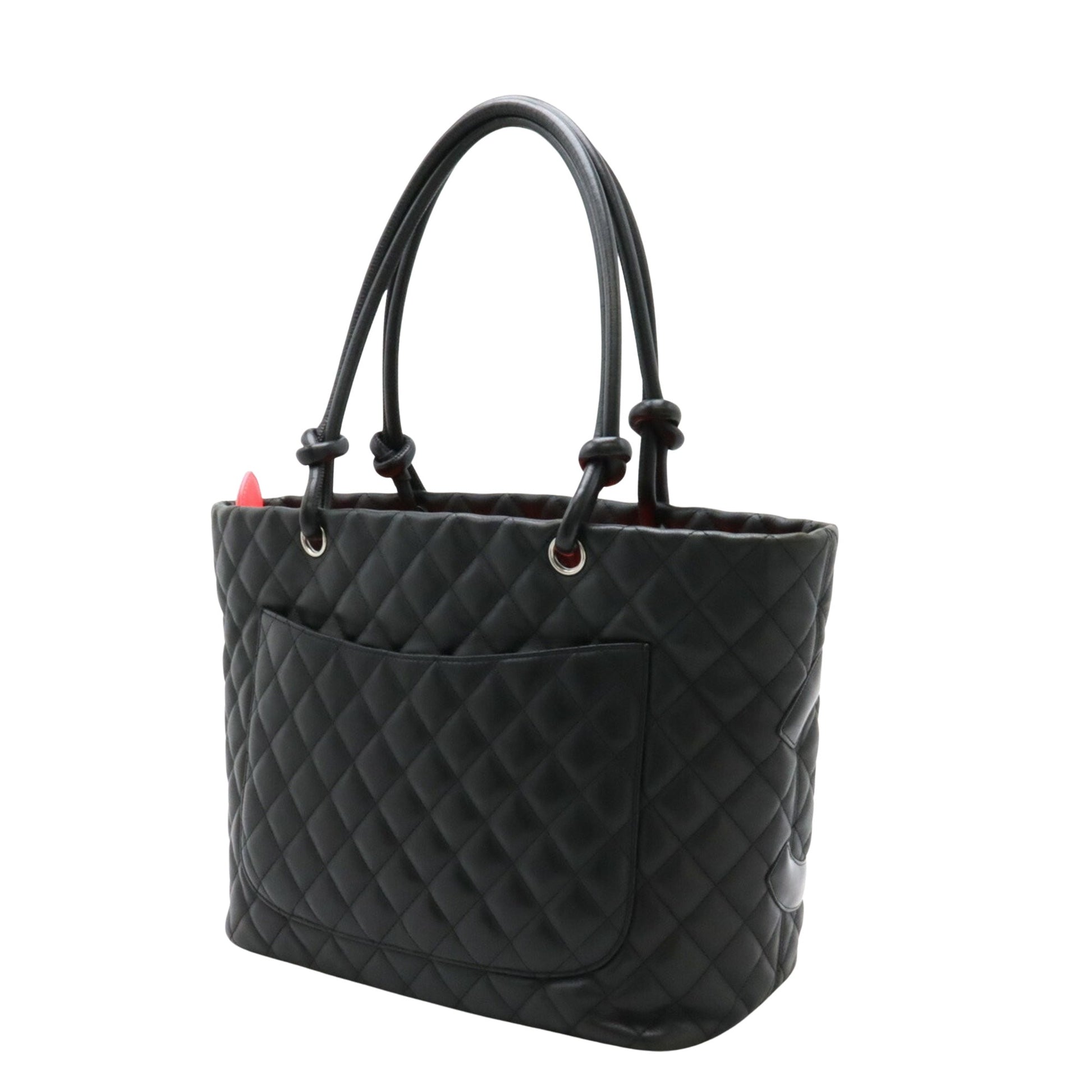 Chanel Cambon, Black, Leather, tote