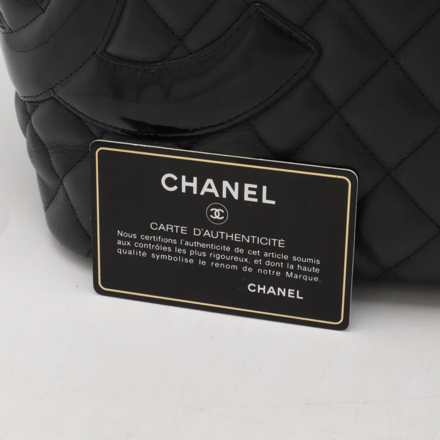 Chanel Cambon, Black, Leather, tote