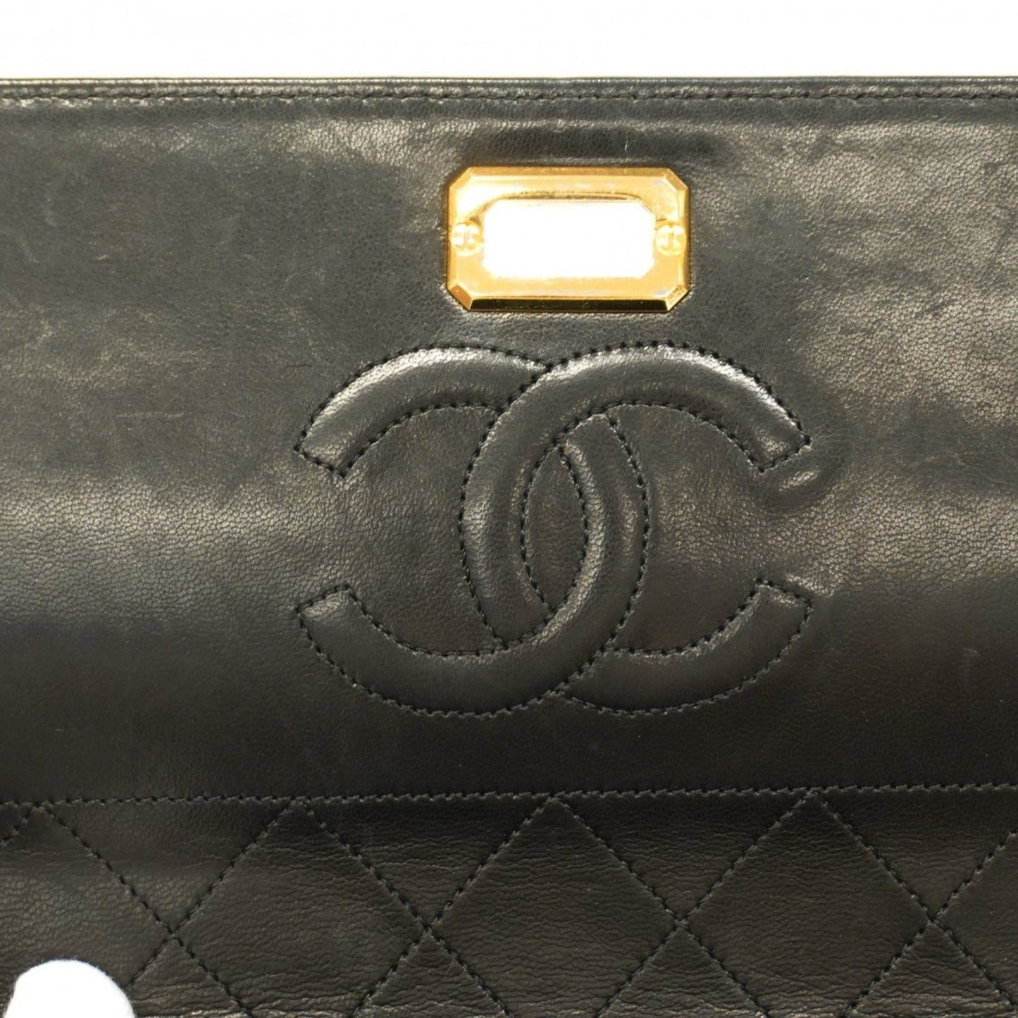 "Chanel 2,55", Black, Leather, shoulder